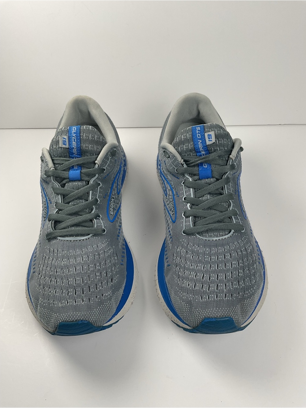 Brooks Glycerin GTS 19 Men’s Size 9 Gray Blue Running Shoes GuideRails - Picture 5 of 12